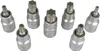 A set of Torx sockets arranged on a white background. Anteprima dell’immagine prodotto