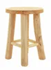 A wooden stool is shown against a white background. Produktbild-Vorschau