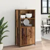 vidaXL Highboard old wood 62 x 36 x 121,5 cm materiál na Náhled obrázku produktu 4