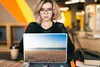 MuchoWow® Laptop Aufkleber Sticker Cover Strand - Licht - Produktbild-Vorschau 5