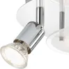 LED Deckenleuchte Spotleuchte 4xGU10 3000K Ø25cm 12W Metall Produktbild-Vorschau 3