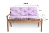 Cuscino per panchina da giardino 150x50x50cm viola | Anteprima dell’immagine prodotto 4