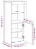 vidaXL Príborník s LED svetlami betónová sivá 41x37x100 cm Náhľad obrázku produktu 8