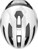 The top view of a white bicycle helmet. Podgląd zdjęcia produktu
