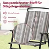 COSTWAY 2er Set Gartenstühle, Klappstühle mit Armlehnen, Produktbild-Vorschau 3