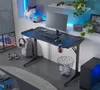 Computertisch Bernal - 119x60x76cm - mit LED-Beleuchtung - Produktbild-Vorschau 3