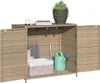 Mobile da giardino Beige 83x45x76 cm Poly rattan Anteprima dell’immagine prodotto 12