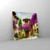 Bilder auf glas - Straße Sommer Blumen - 50x50cm - Produktbild-Vorschau 4