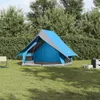vidaXL Familienzelt mit Dach Blau und Grau 220 x 220 x 184 Produktbild-Vorschau 2