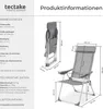 4er Set Gartenstuhl Maurine klappbar 73 x 59 x 110 cm Produktbild-Vorschau 5