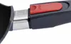 A close-up view of the handle and connection point of a frying pan. Produktbild-Vorschau