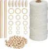 Kit de macramé Relaxdays, kit de bricolage de 73 pièces Voir les images du produit 1