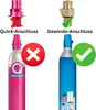 CO2 Adapter W21.8-14 auf TR21-4 + 1,5 m Hochdruckschlauch – Produktbild-Vorschau 2
