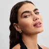 Pandora Gewellte Breite Creolen-Ohrringe 263879C00 Ohrringe Produktbild-Vorschau 2