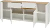 Sideboard "Center" in weiß mit Wotan Eiche, Kommode 4-türig Produktbild-Vorschau 6