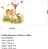 244 Wandtattoo Reh Rehkitz auf Wiese - Größe 750 x 750 mm Produktbild-Vorschau 2