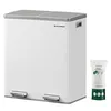 SONGMICS Mülltrenner 2 x 30,0 l weiß Produktbild-Vorschau 17