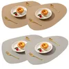 4Stück Tischsets,Abwaschbar Rund Doppelseitigen rutschfest Produktbild-Vorschau 1
