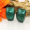 Clip Ohrring 27x17mm Trapez grün-metallic glänzend Produktbild-Vorschau 2