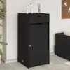 vidaXL Záhradná skrinka čierna 55x55x111 cm polyratan Náhľad obrázku produktu 8