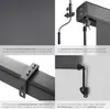 A collage of four close-up images showcasing different features and components of a retractable awning system. Náhled obrázku produktu