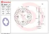 Disco freno fisso BREMBO 68B407J1 serie oro D.210 spessore Anteprima dell’immagine prodotto 2