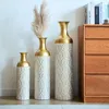 okwish 3-teiliges Metallvasen Standvasen-Set Blumenvase Produktbild-Vorschau 1