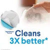 A hand holding a cleaning wipe, with a close-up of the wipe's texture and marketing text. Náhľad obrázku produktu