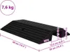 A black rubber ramp with dimensions and weight indicated. Produktbild-Vorschau
