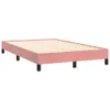 vidaXL Rám postele Pink 120x200 cm Velvet Náhled obrázku produktu 3