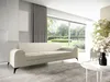 LIKMA Ekrü 3 Sitzer Samt Sofa Elsa 234x77x93 cm 3-er Produktbild-Vorschau 1