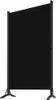 A black room divider with a metal frame, shown against a white background. Náhled obrázku produktu