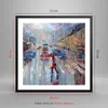 Gerahmtes Poster - Schwarzer Rahmen - Acryl Stadt Regen - Produktbild-Vorschau 5