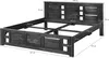 MASSIVMOEBEL24 Bett Akazie 140x200x90 nougat lackiert Produktbild-Vorschau 8
