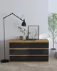 Commode en chêne avec tiroirs 120 cm, 6 tiroirs, façades Voir les images du produit 4
