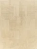 A close-up, flat lay view of a textured rug with a geometric pattern. Produktbild-Vorschau