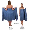 Betz Badetuch XXL 90 x 180 cm LINES Strandtuch Farbe - blau Produktbild-Vorschau 5