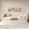 Flieks Polsterbett 90x200cm mit Ausziehbett, Schlafsofa Produktbild-Vorschau 3