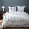 Karo Bettwäsche, 80x80 + 240x220 cm, 100 % Baumwolle in Produktbild-Vorschau 2