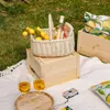 Creative Home Weißer Einkaufskorb Weidenkorb mit Henkel Produktbild-Vorschau 8