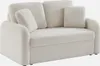 A cream-colored sofa with two throw pillows. Anteprima dell’immagine prodotto