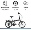 Zündapp ZF20 Speed Folder 20 pollici skl dac bike city bike Anteprima dell’immagine prodotto 4