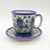 Tasse mit Untertasse Bunzlauer Keramik Unikat  300ml Produktbild-Vorschau 1