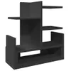 Stolní organizér černý 49 x 20 x 52,5 cm kompozitní dřevo Náhled obrázku produktu 1