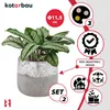KOTARBAU® 2er Set Blumentopf Keramik groß Silber Produktbild-Vorschau 4
