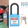 Set di 5 lucchetti di sicurezza da 38 mm, sistema di blocco Anteprima dell’immagine prodotto 3