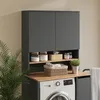 Waschmaschinenschrank Vicco Viktor Anthrazit/Goldkraft Produktbild-Vorschau 3