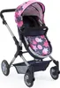 Puppenwagen City Neo blau mit rosa Sternen Produktbild-Vorschau 4
