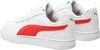 A pair of white Puma sneakers with red accents and gold branding. Produktbild-Vorschau