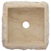 vidaXL Lavabo crema 30x30x13 cm marmo Anteprima dell’immagine prodotto 5